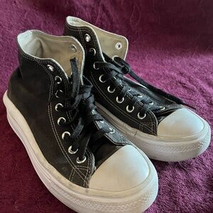 Converse Black and White High-Top Sneakers